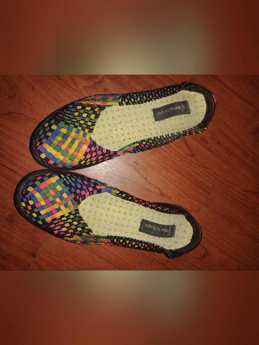 BareTraps Multicolor Woven Slip-On Flats
